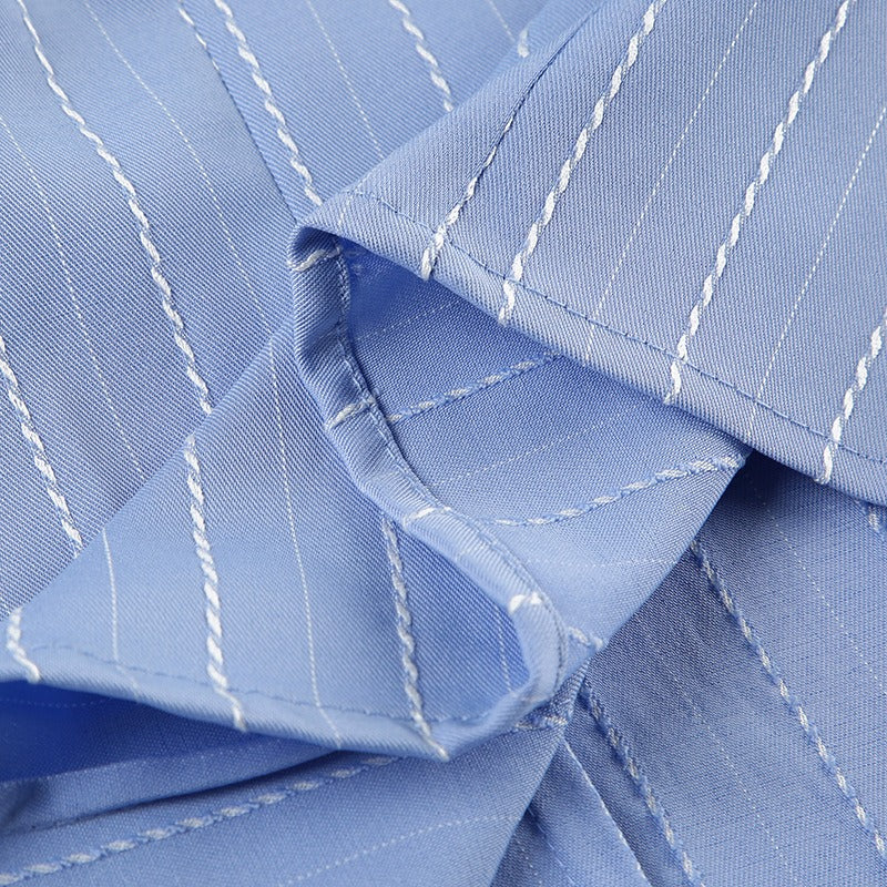 Detailed view of the interior stitching and construction of the sleeve cuff.